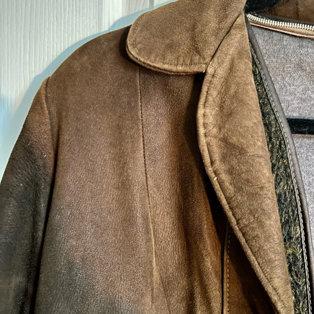 Genuine Leather Vintage DuPont Quilon Jacket with Fur Liner - Picture 5 of 9